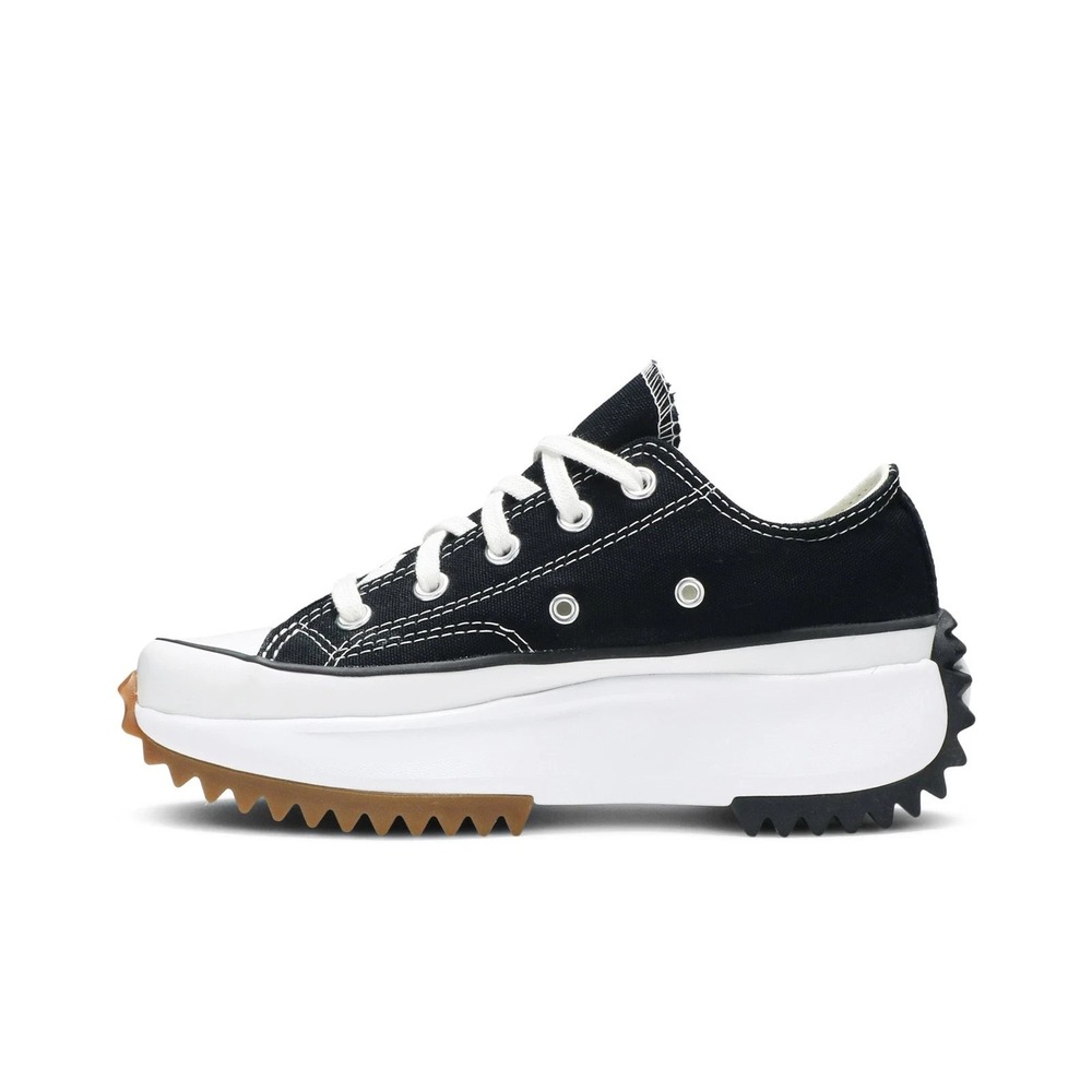 Converse Run Star Hike Womens 9.5 Mens 8 Black/White Platform Low Top Sneakers - Picture 2 of 6